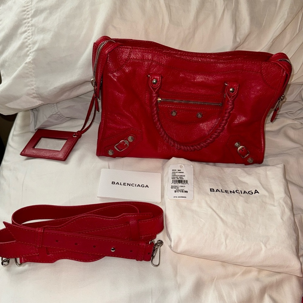 NWT Small Red City Bag